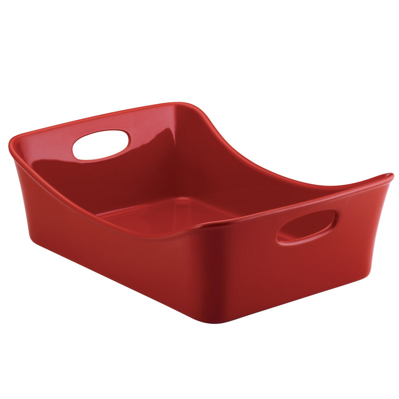 Rachael Ray Stoneware Rectangular Lasagna Lover Baking Dish & Reviews Wayfair